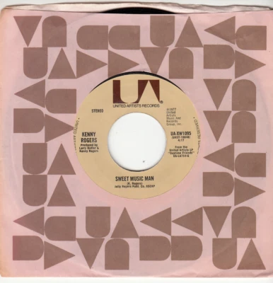 KENNY ROGERS - SWEET MUSIC MAN - MINT ORIGINAL 45 - UNPLAYED NEW - Image 1 of 2