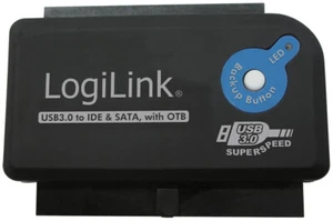 LogiLink USB 3.0 - IDE & SATA Adapter mit OTB-Funktion - Bild 1 von 1