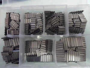 Más de 250 Piezas, Cierre Corrugado, Surtido, 7 Tallas en Caja Compartimento.  - Imagen 1 de 1