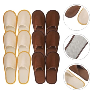 6 Pairs Reusable House Slippers Slippers Massage Disposable Slippers - Picture 1 of 12