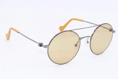 NUEVO MONCLER ML 0084-F 14E PLATA AMARILLO AUTÉNTICO DISEÑADOR GAFAS DE SOL 55-21 Foto 1 de 4