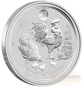 MONDJAHR DES HAHNS - 2017 1 oz reines Silber BU Münze LION PRIVY - AUSTRALIEN - Bild 1 von 1