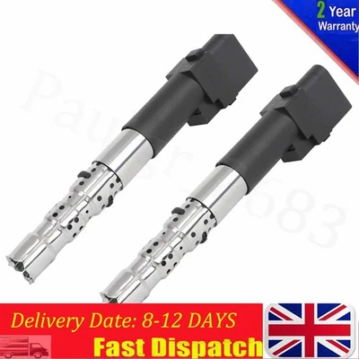 2Pcs Ignition Coils For VW Jetta Golf 2002-2005 Seat Alhambra 07-08 022905100A - Image 1 of 4