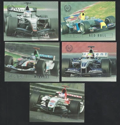 RARE FUTERA 2005 GRAND PRIX - LOT OF 5 CARS SUBSET CARDS - EX - Image 1 of 2