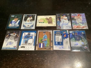 Toronto Blue Jays lote de 10 cartas mixtas auto y/o reliquias, 🔥🔥🔥+ - Imagen 1 de 1