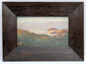 Rudolf PREUSS 1879-1961 Ölgemälde SIGNIERT datiert 1900 antik Landschaft Alpen - Bild 1 von 12