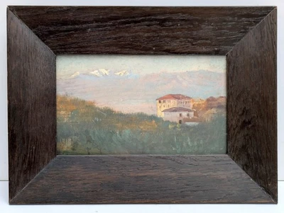 Rudolf PREUSS 1879-1961 Ölgemälde SIGNIERT datiert 1900 antik Landschaft Alpen - Bild 1 von 4