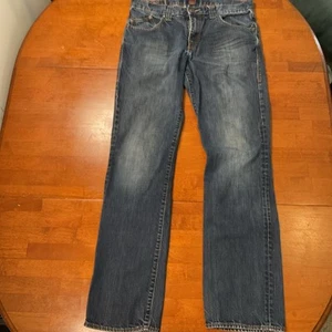 Rock & Republic Jeans Men’s 34 Blue Rigid Straight Leg Dark Wash Denim R510374 - Picture 1 of 12