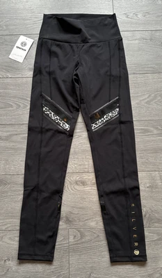 Sportalm Leggings Tights - Black - UK 10/D 36/US 6 - BNWT - Image 1 of 4