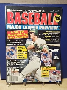 1989 Baseball World MLB Preview Magazine JOSE CANSECO OREL HERSHISER KIRK GIBSON - Picture 1 of 4
