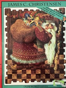 Greenwich Workshop Olde World Santa Corkboard Silhouette Puzzle 1993 - Picture 1 of 4