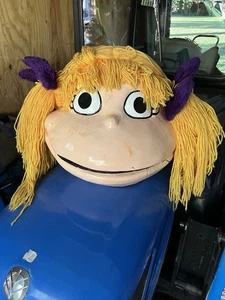 Angelica Pickles 1990s Rugrats Mascot Head Cosplay Halloween Giant Head Costume - Picture 1 of 7