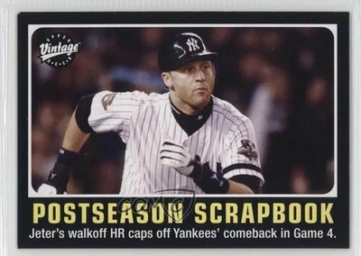 2002 Upper Deck Vintage Postseason Scrapbook Derek Jeter #297 HOF - Image 1 of 2