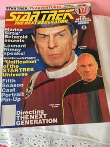 Star Trek The Next Generation Official Magazine Volume 17 Feb 1992 Spock Picard - Picture 1 of 13