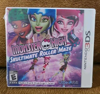 Monster High Dolls Skultimate Roller Maze Nintendo 3DS Video Game New Sealed Kid - Image 1 of 2