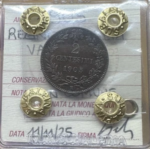 Kingdom D' Italy 2 Cent Value 1905 Uncommon Sealed Spl Subalpina - Picture 1 of 3