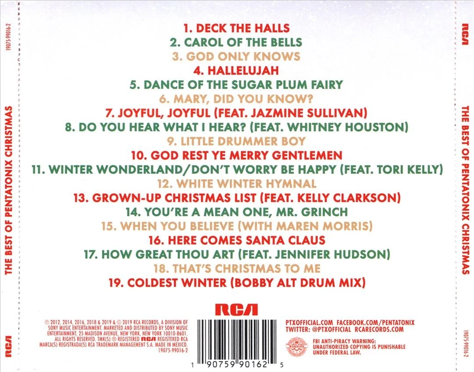 THE BEST OF PENTATONIX CHRISTMAS [10/25] NEW CD Foto 1 de 1
