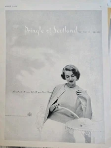 1950 Pringle Of Scotland Womens Cashmere Sweater vintage fashion ad - Picture 1 of 1