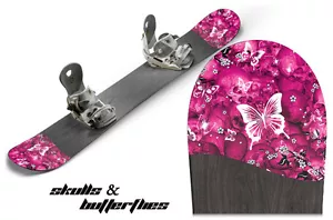 Snowboard Spitze Aufkleber Grafikaufkleber passt Burton, Capita, K2, GNU, LIB - SCHÄDEL N FLY - Bild 1 von 1