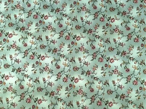 Vintage Cotton Quilt Fabric "Versailles" Floral Cheri L. Strole by 1/2 Yard - Picture 1 of 3