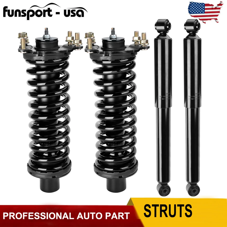 4Pcs Front & Rear Struts Shocks Set for 2002-2012 Jeep Liberty 07-11 Dodge Nitro - Image 1 of 4