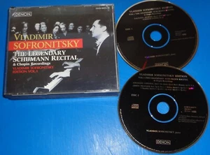 Vladimir Sofronitsky LEGENDARY SCHUMANN RECITAL Japanese Denon 2 CD - Picture 1 of 3