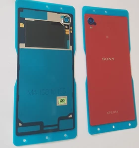 Original Sony Xperia M4 Aqua (E2303) Akkudeckel, Battery Cover + NFC Korall rot - Bild 1 von 1