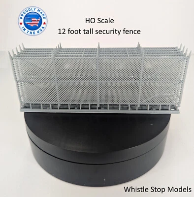 HO scale 12 ft Security fence 5 pcs over 25 inches  HO2002 - Image 1 of 4