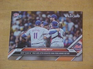 New York Mets WILD CARD VICTORY 2024 Topps Now #800 Dramatic Come From Behind - Picture 1 of 2
