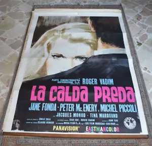 LA CALDA PREDA 66 LA CUREE ROGER VADIM JANE FONDA MANIFESTO ORIGINALE - Foto 1 di 3