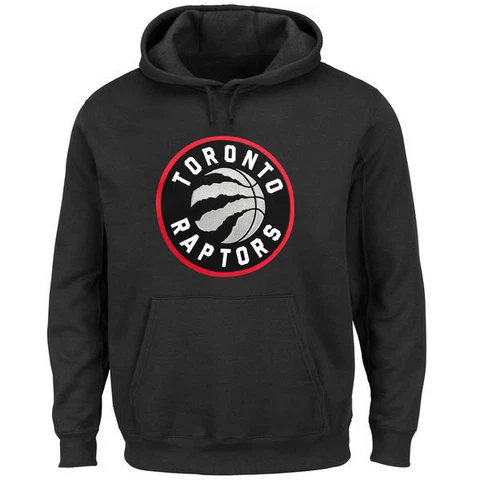 Toronto Raptors NBA Men's Majestic Big & Tall Black Pullover Hoodie Cover