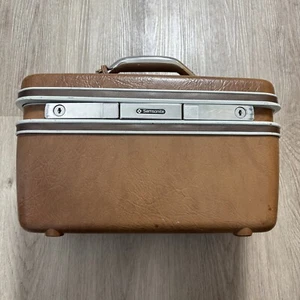 Beautiful SAMSONITE Silhouette II Train Case Luggage Brown No Keys, No Tray - Picture 1 of 24