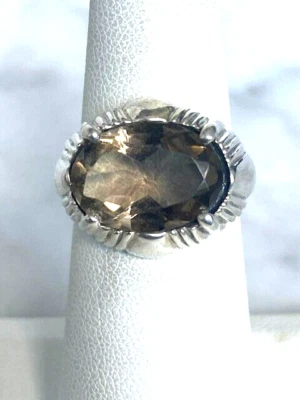 KABANA 925 STERLING SILVER  AND AMETRINE RING SIZE 6 - Image 1 of 4