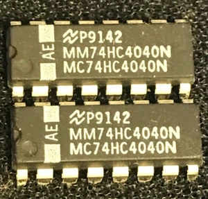 Lot of 2 National Semiconductor MC74HC4040N 20DIP  IC - Picture 1 of 1