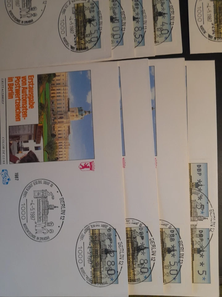 Berlin 1987 First Day Machine Labels On FDC - Image 1 of 1