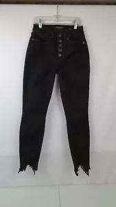 Lucky Brand Bridgette hohe dünne knöchelige Damenjeans mit Knopfleiste 0/25 - Bild 1 von 13