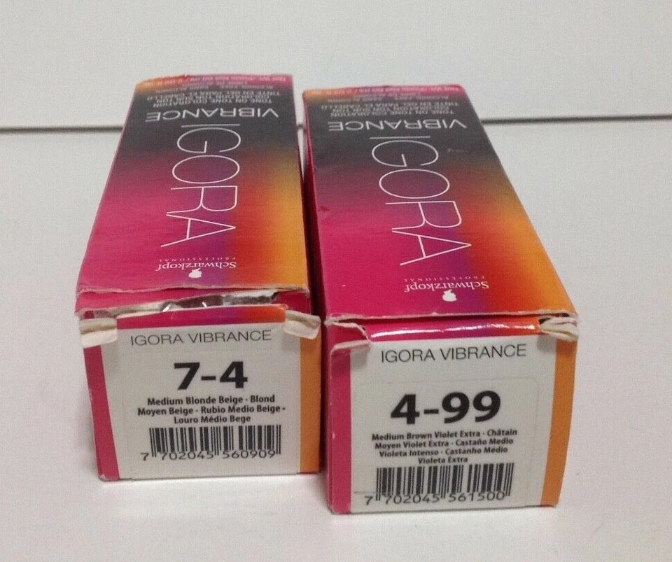 Schwarzkopf Igora Vibrance 5-21 Light Brown Ash Cendre Tone On Tone Coloration
