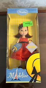Madeline Posable Doll Holiday Red Dress Purse 2003 Learning Curve 8" NEW (#2) - Picture 1 of 8