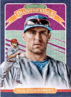 2020 Donruss Holo Purple #25 Paul Goldschmidt  St. Louis Cardinals Baseball  - Image 1 of 2