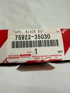 Genuine Toyota Black Out Tape 75922-35030 - Bild 1 von 4