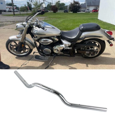 Manillar de arrastre Euro Tracker 7/8" cromado para motocicleta Yamaha V Star 950 EE. UU. Foto 1 de 4