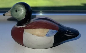 Ceramic Malard Duck Decoy Bird Figurine - Picture 1 of 8