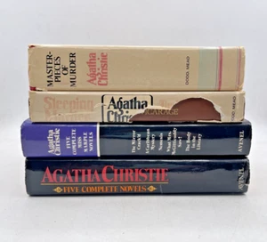 Lot of 4 Agatha Christie Hardcover Books BCE Multiple Novels In One Book Mystery - Picture 1 of 12