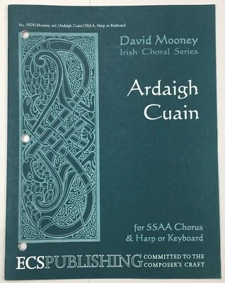Ardaigh Cuain SSAA Coro Arpa Teclado Partituras por David Mooney Coral Irlandés Foto 1 de 4