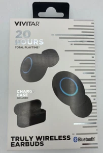 Vivitar Truly Wireless Earbuds 20 Hours Total Playtime Charge Case Included NEW - Picture 1 of 1
