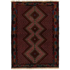 Traditioneller kleiner Teppich Afghan Handgeknüpft Teppich Vorleger Balouch Rug 2'8x4'3ft -R24418 - Bild 1 von 8
