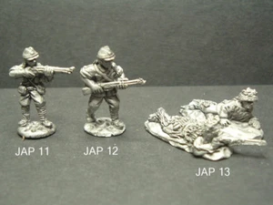 Metal WWII Japanese Infantry Troops - 3 Variations 1/76 - 20mm Scale - Picture 1 of 1