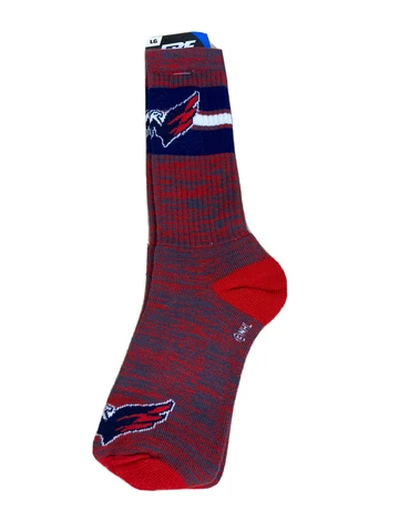 WASHINGTON CAPITALS NHL HOCKEY JERSEY LOGO RMC CREW LENGTH SOCKS LARGE AR192 Cover
