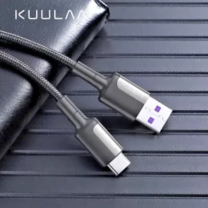 5A USB A Type C Data Lead Fast Data Sync Charger Charging Cable Lead Heavy Duty - Picture 1 of 8