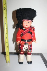 VTG. Antique Composition Scottish Guard Doll 12" Cinderella No 0 Shoes British - Picture 1 of 10